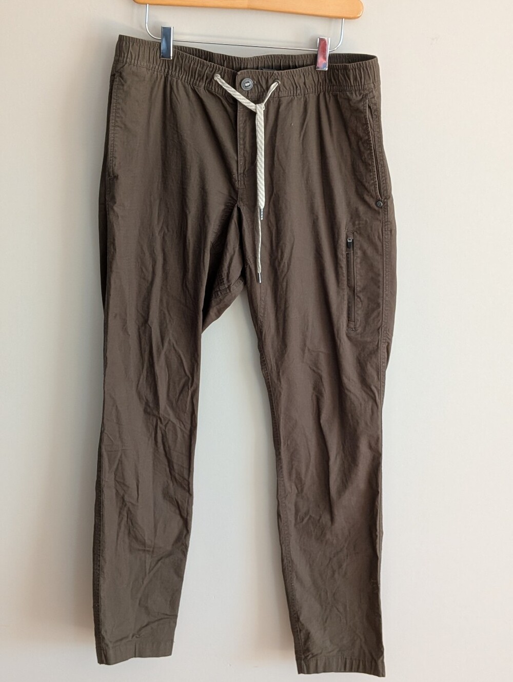 Vuori Cotton Ripstop Climber Pants Size L Oregano Brown